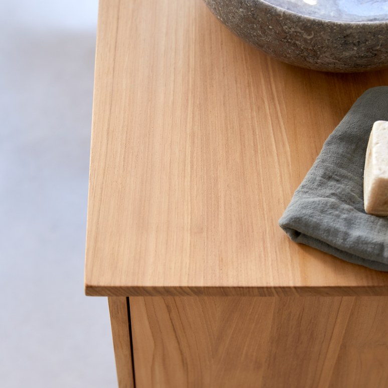 Soho - Solid teak storage unit 125 cm