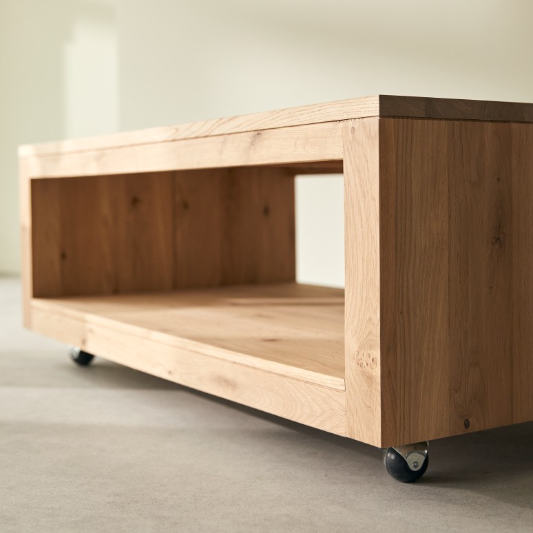 Anoa - Rectangular coffee table in solid oak