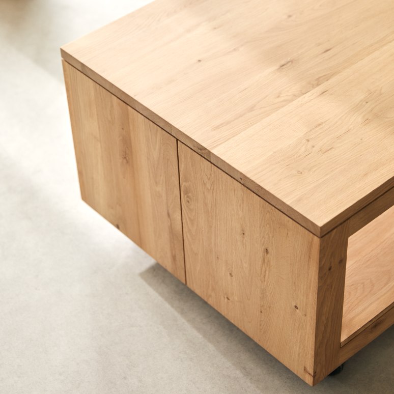 Anoa - Mesa de centro rectangular de roble macizo