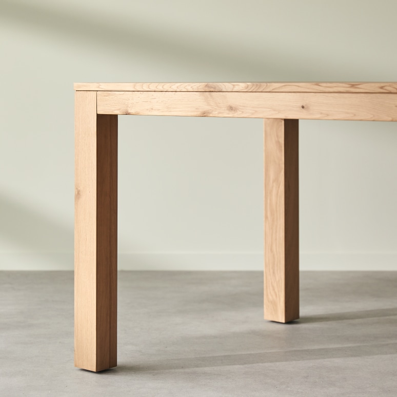 Eden - Solid oak table for 6 to 8 people
