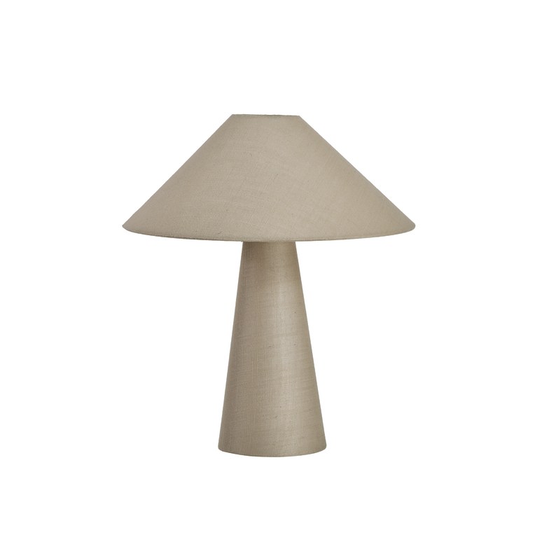 Nora - 25 Watt Lumina Natural Linen Table Lamp, Natural