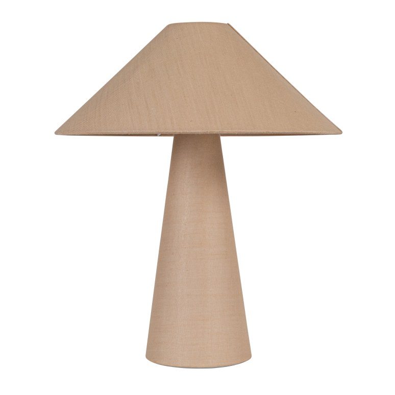 Nora - 25 Watt Lumina Natural Linen Table Lamp, Natural