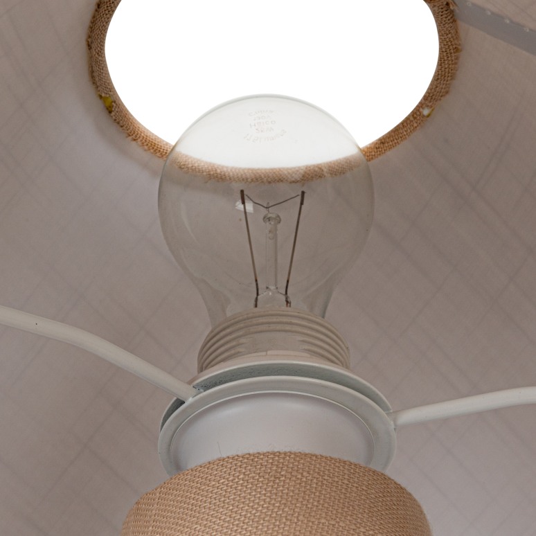 Nora - 25 Watt Lumina Natural Linen Table Lamp, Natural