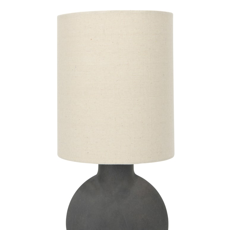 Amelia - Sculptural Terracotta Table Lamp with Linen Shade