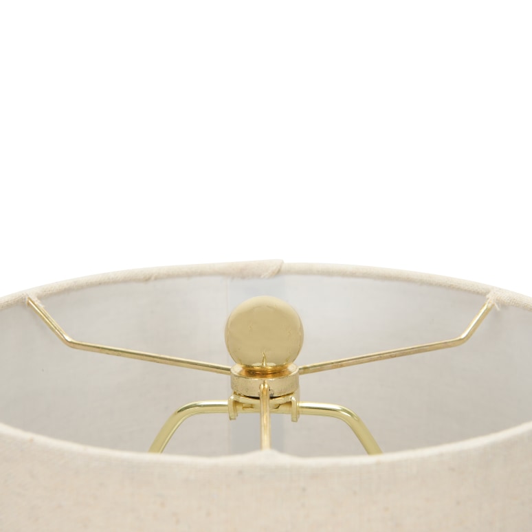 Amelia - Sculptural Terracotta Table Lamp with Linen Shade