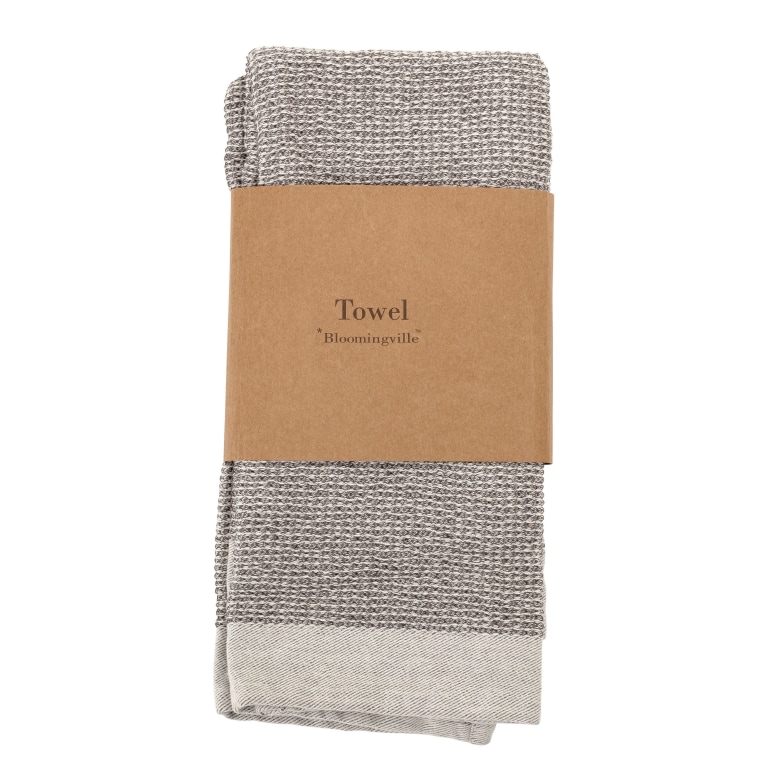 Isabella - Grey Cotton Waffle Weave Tea Towels (Set of 2)