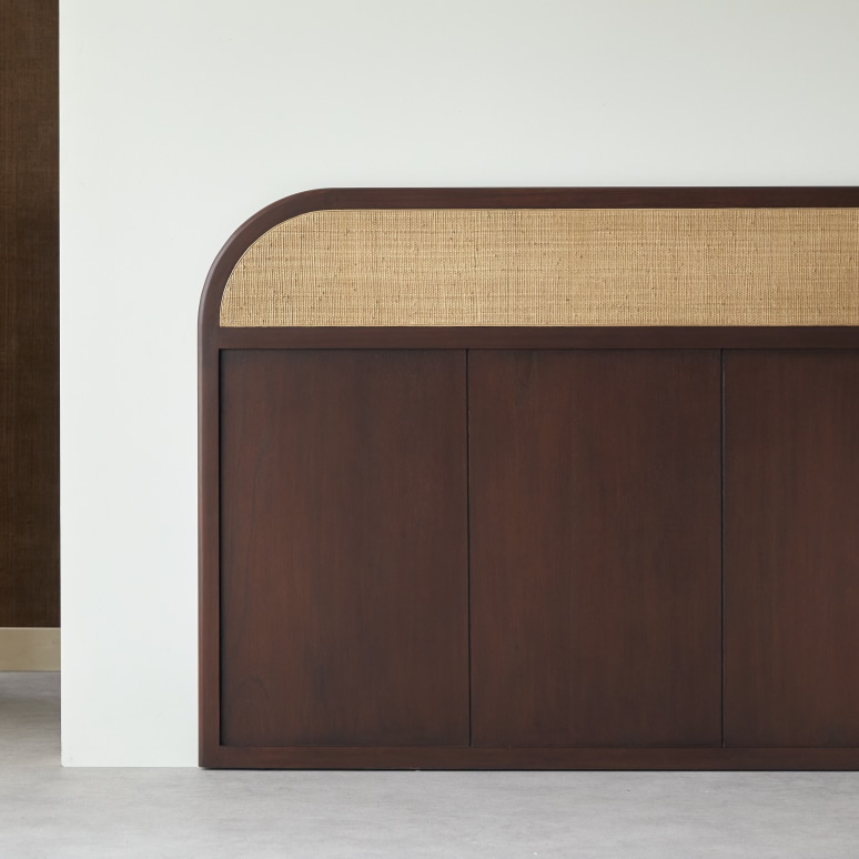 Hector - Cabecero de madera de mindi 200 cm