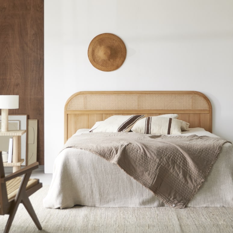 Hector - Testiera in teak massello da 190 cm