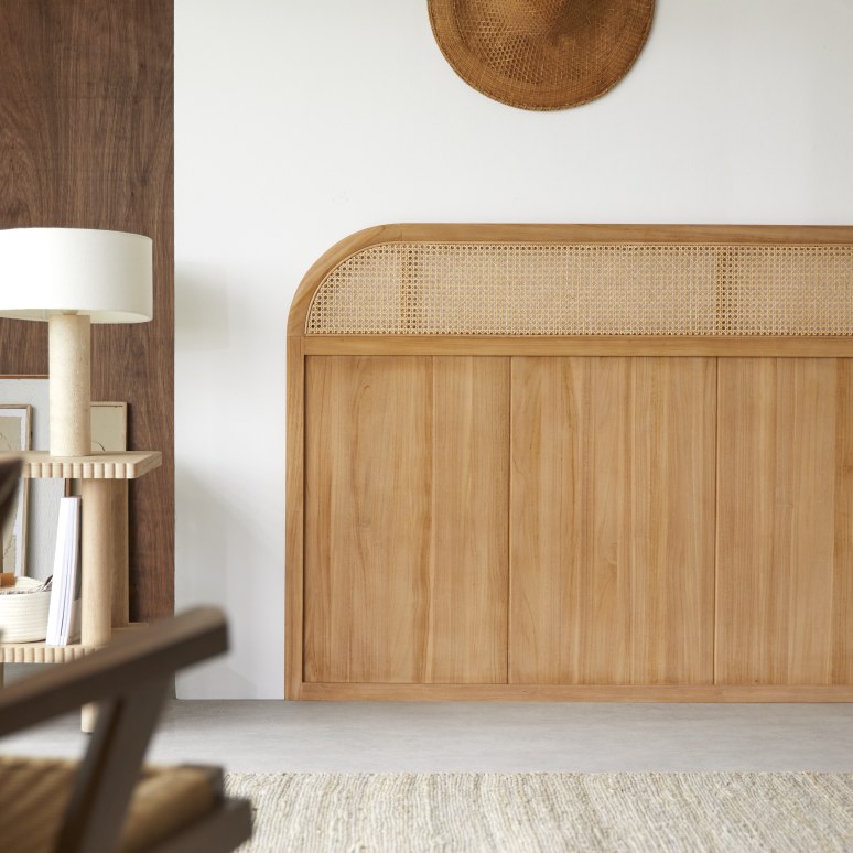 Hector - Hoofdbord in massief teak 190 cm