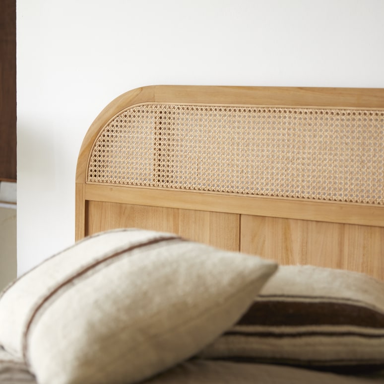 Hector - Hoofdbord in massief teak 190 cm