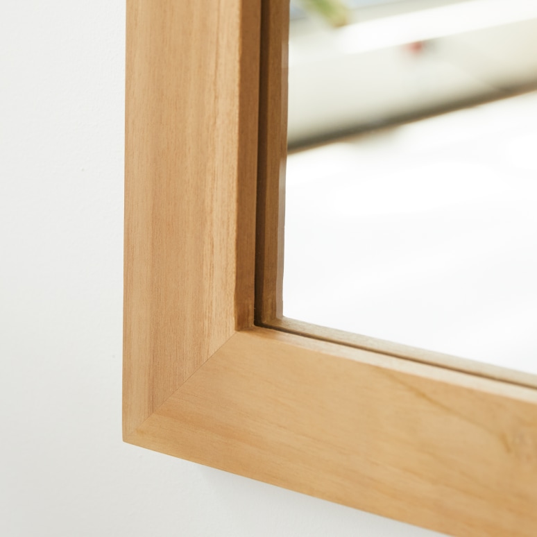 Tona - Decorative mirror in teak 120x90 cm