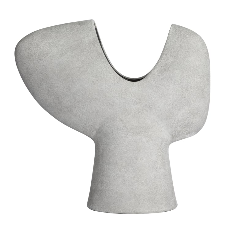 Evelyn - Y Shaped Terracotta Abstract Vase, Grey
