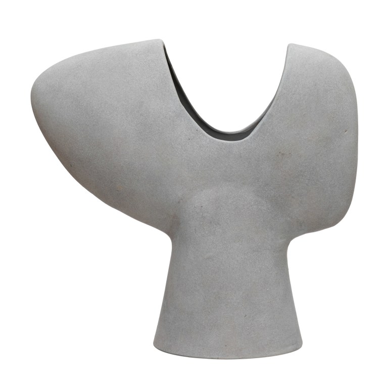 Evelyn - Y Shaped Terracotta Abstract Vase, Grey