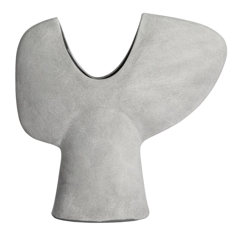 Evelyn - Y Shaped Terracotta Abstract Vase, Grey