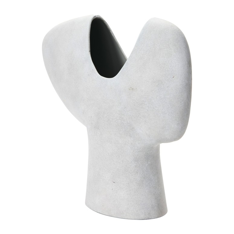 Evelyn - Y Shaped Terracotta Abstract Vase, Grey