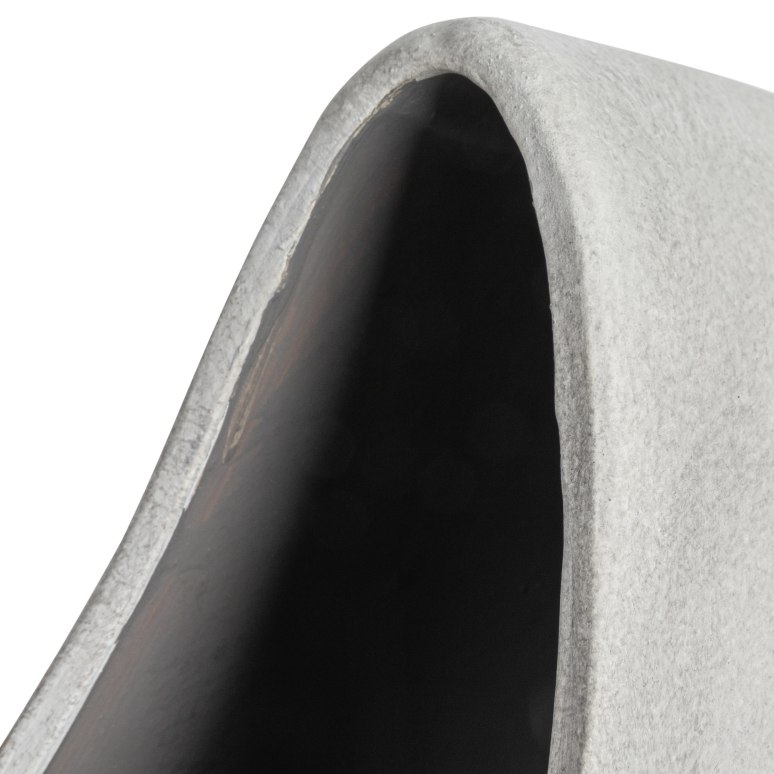 Evelyn - Y Shaped Terracotta Abstract Vase, Grey