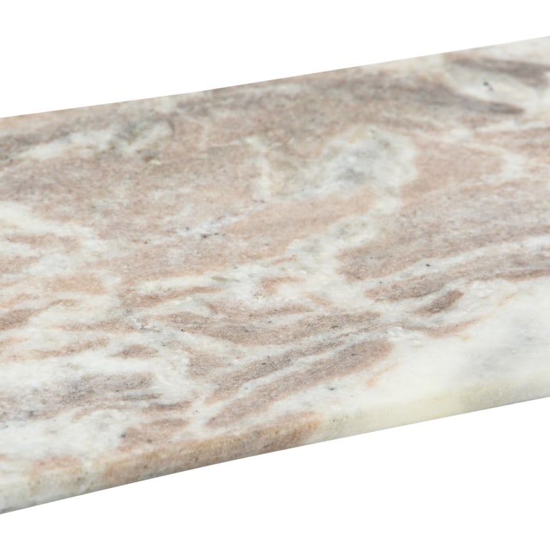 Lily - Marble Food Serving Tray, Beige and White