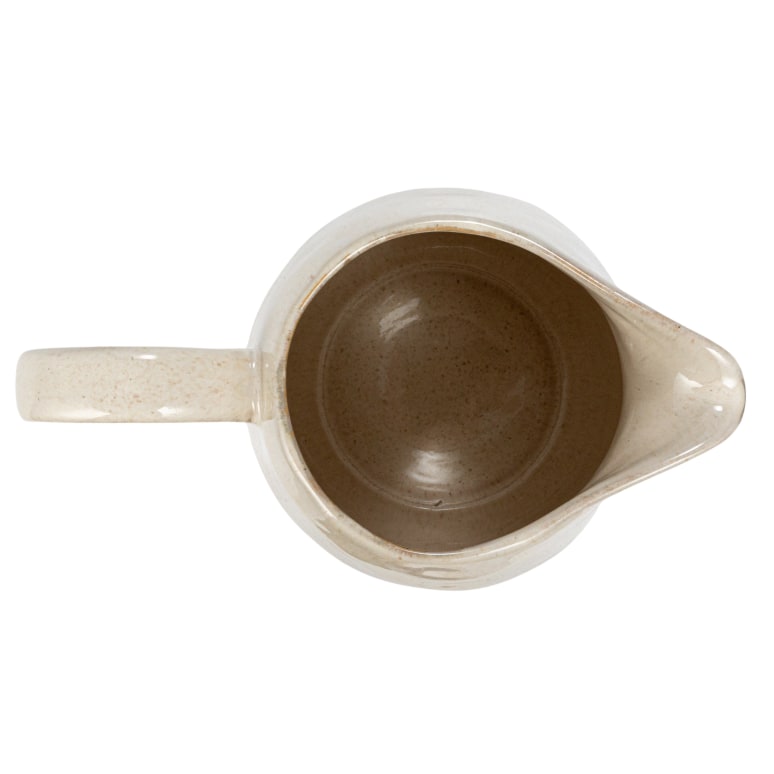 Mika - Stoneware Pitcher with Reactive Glaze and Speckles, Cream