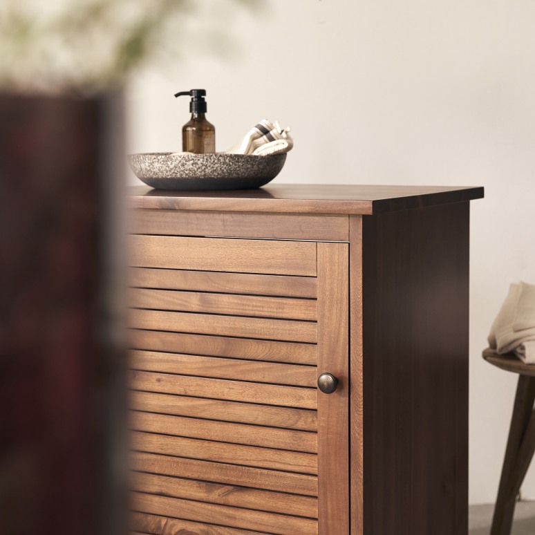 Loggia - Meuble de rangement en acacia massif 60 cm