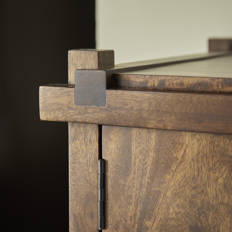 Arko - Mueble para lavabo de madera maciza de mango 80 cm