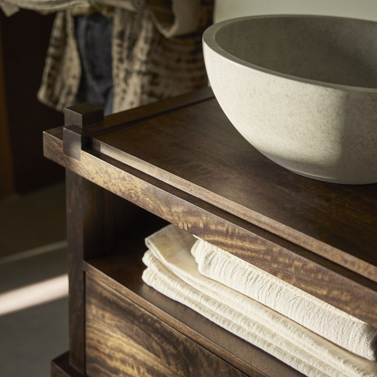 Arko - Mobile sotto lavabo in mango massello 120 cm