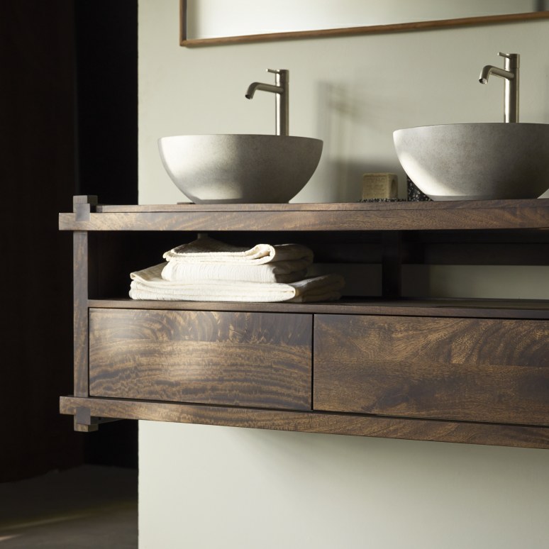Arko - Solid mango wood basin unit 120 cm