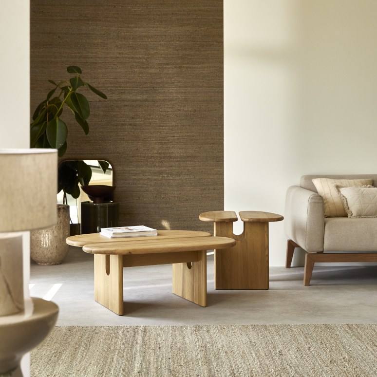 Sophia - Massief eiken salontafel