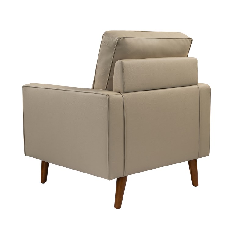 Maverick - Armchair Mid-Century Armchair in Genuine Leather