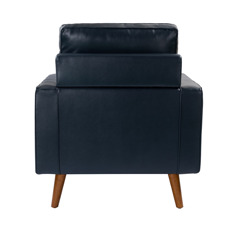 Maverick - Armchair Mid-Century Armchair in Genuine Leather