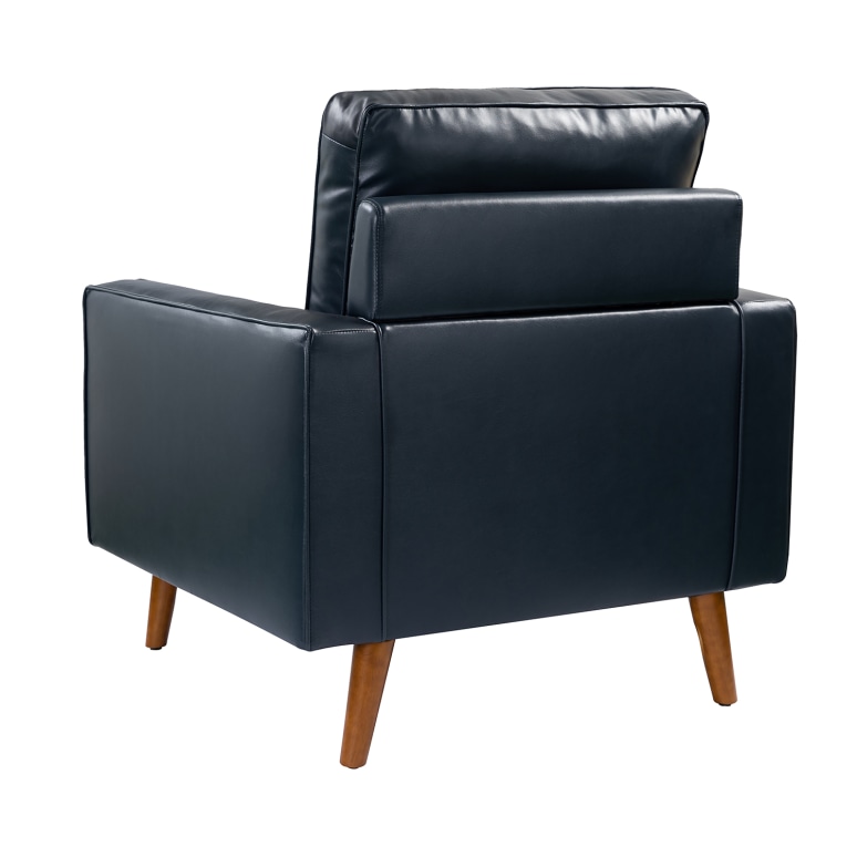 Maverick - Armchair Mid-Century Armchair in Genuine Leather