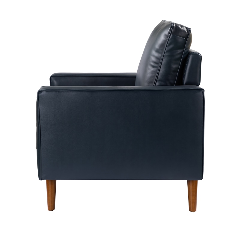 Maverick - Armchair Mid-Century Armchair in Genuine Leather