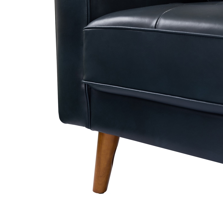 Maverick - Armchair Mid-Century Armchair in Genuine Leather