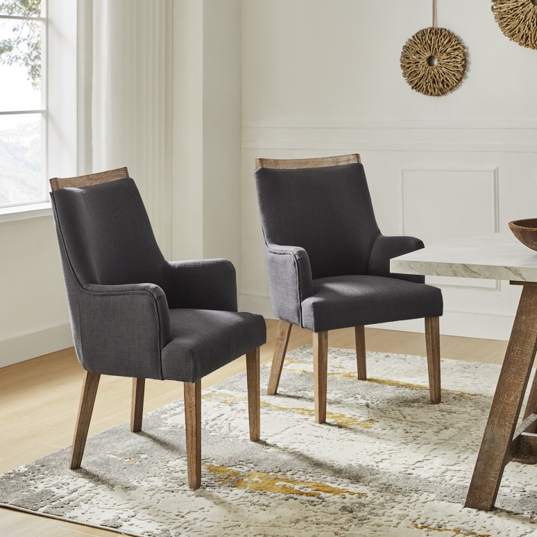 Nola - Chairs Solid Wood Farmhouse Dining Chairs (Set of 2)