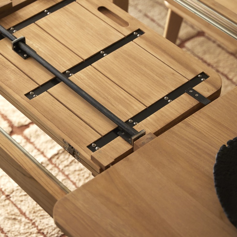 Léon - Tavolo allungabile in teak massello 8-10 persone.