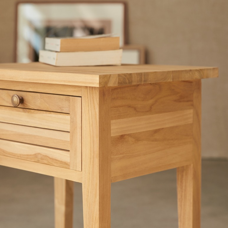 Suzette -  Solid teak bedside table