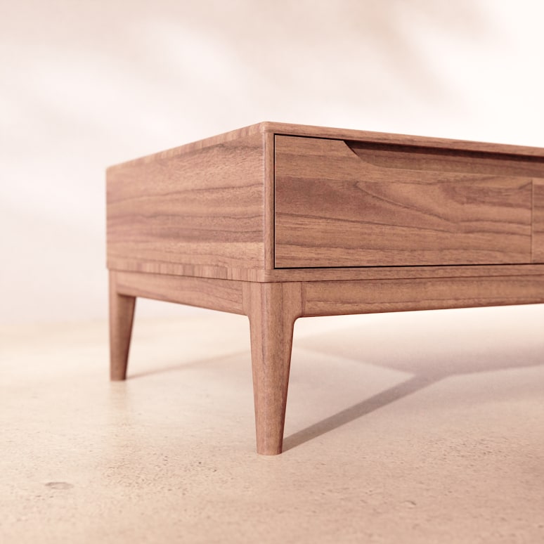 Gabrielle - Couchtisch aus massivem Mangoholz Gabrielle