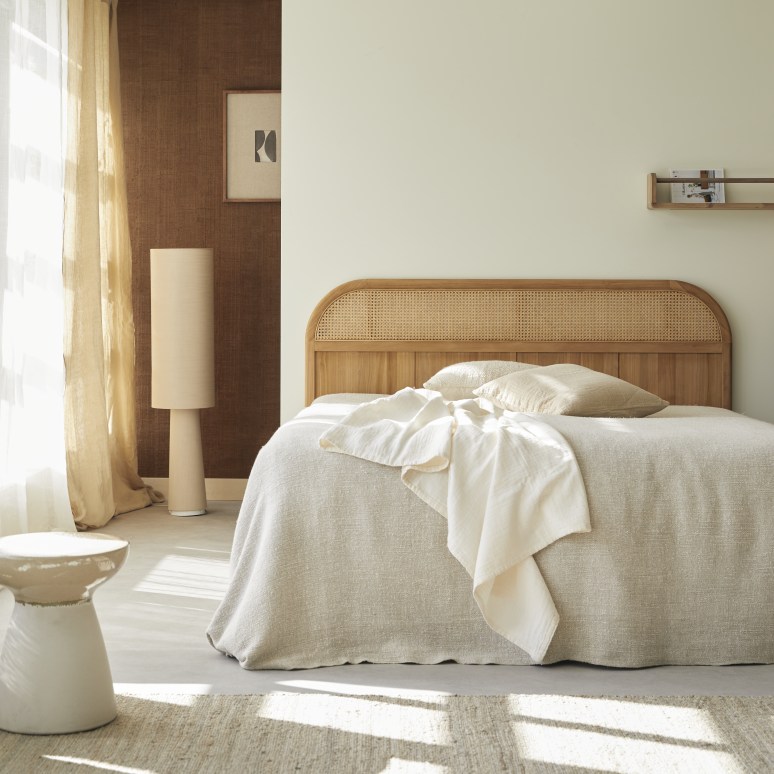 Hector - Testiera in teak massello 170 cm