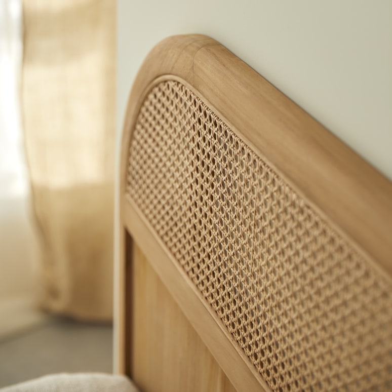 Hector - Testiera in teak massello 170 cm