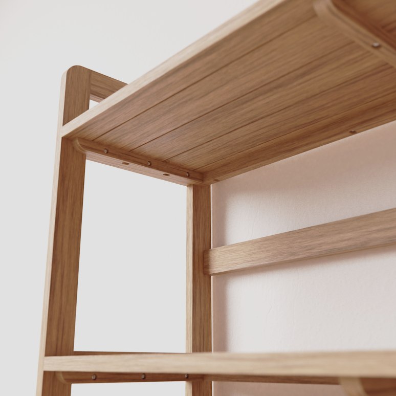 Esmée - Solid oak tall console table