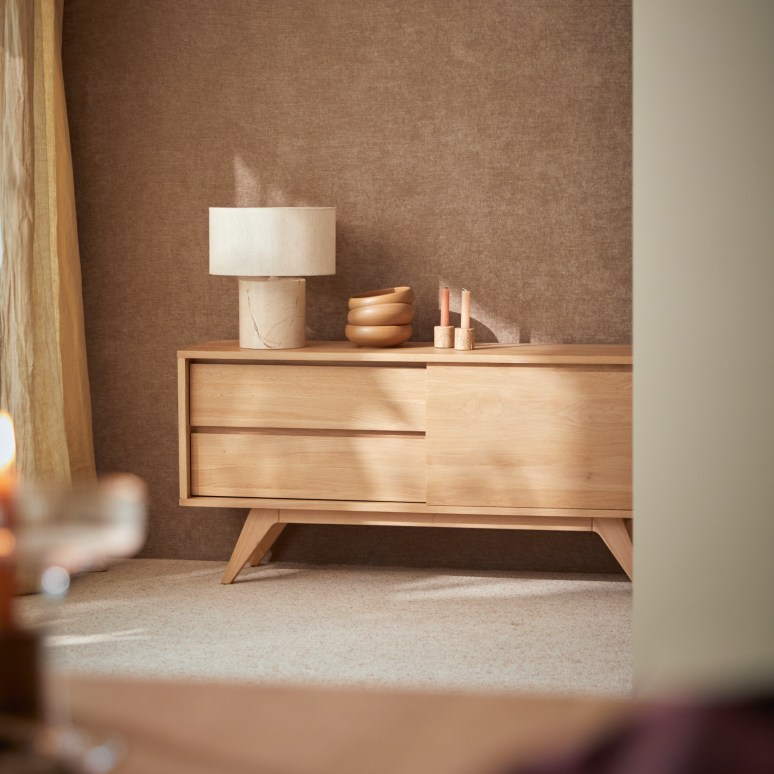 Esmée - Sideboard aus massiver Eiche 130 cm