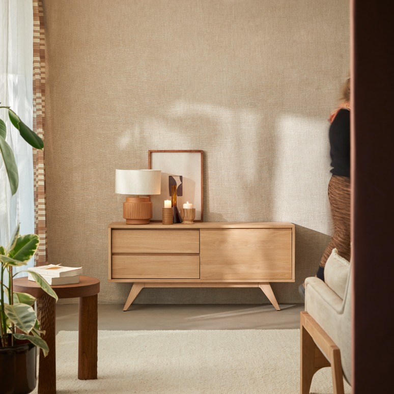 Esmée - Mobile TV in rovere massello 130 cm