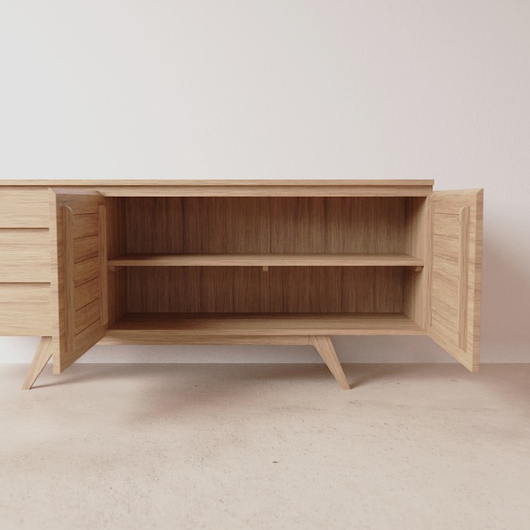 Esmée - Credenza in rovere massello 180 cm