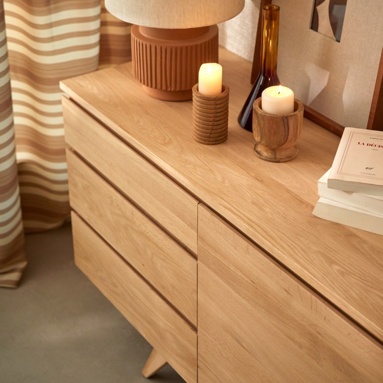 Esmée - Buffet en chêne massif 180 cm