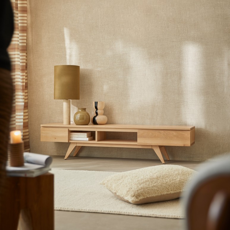 Esmée - Massief eiken tv-meubel 180 cm