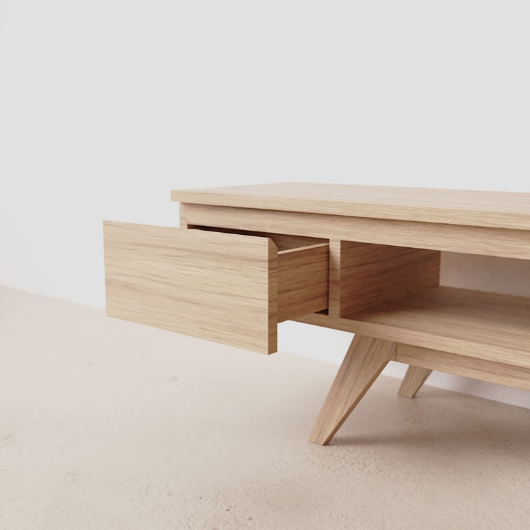 Esmée - Meuble TV en chêne massif 180 cm