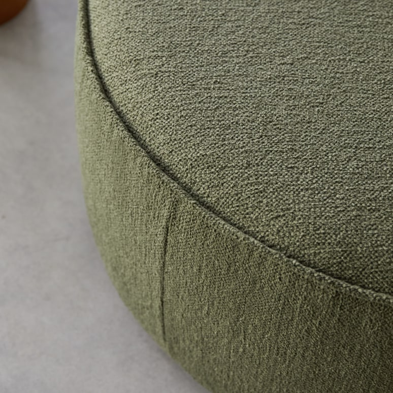 Dario - Poltrona lounge modulabile in tessuto verde