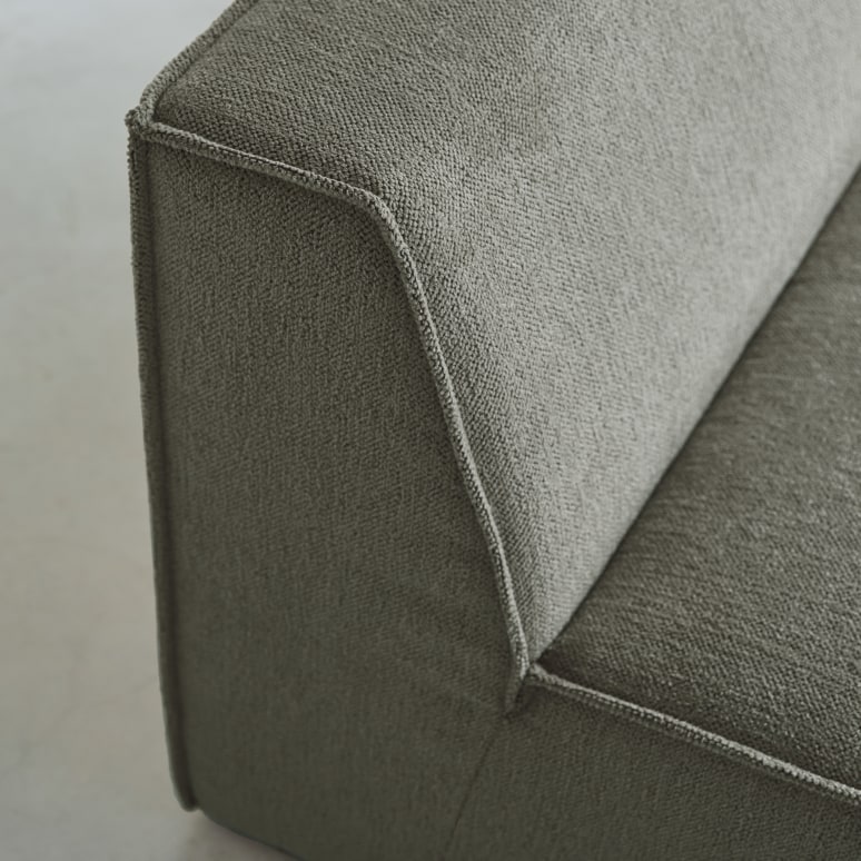 Dario - Poltrona modulabile in tessuto verde