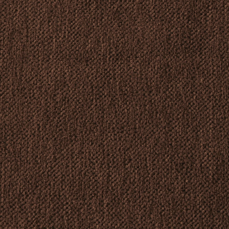 Dario - Modular 2-seater bench in mahogany-coloured fabric