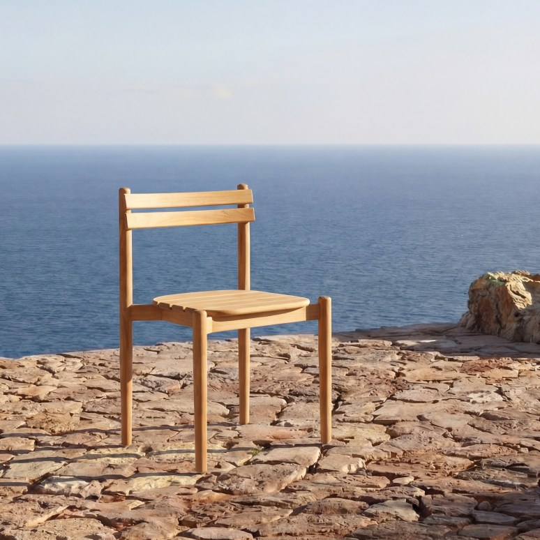 Vadim - 6-seater garden furniture set in solid teak