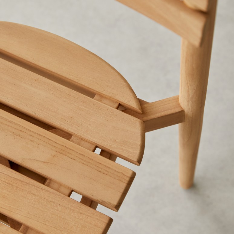 Vadim - Sedia in teak massello